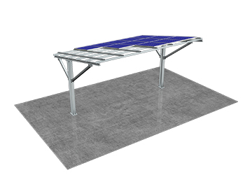 單立柱太陽(yáng)能車(chē)棚支架系統(tǒng)